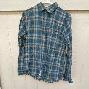 Hollister plaid long sleeve button down shirt